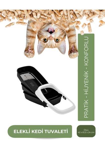 %100 Doğal Çam Peleti 40 Lt. (20 Kg.) + Elekli Kedi Tuvaleti fiyatları