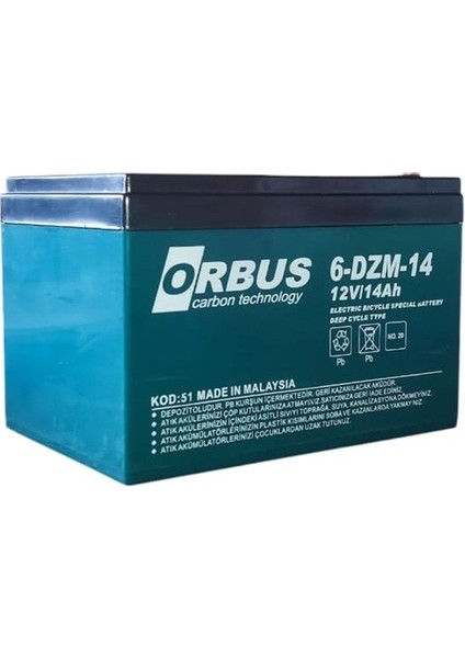 12V 14AMPER (12V 14AH) 4'lü Paket Deep Cycle - Derin Döngülü Elekrikli Bisiklet Akü (E-Bike) Aküsü Ebatlar: 150X97X95 modelleri