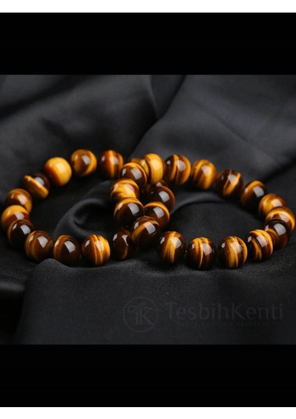 İri Taneli Kaplan Gözü Doğal Taş Bileklik fiyatları