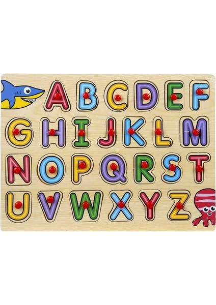 Bfs 130443 Ahşap Raptiyeli Bultak Alfabe