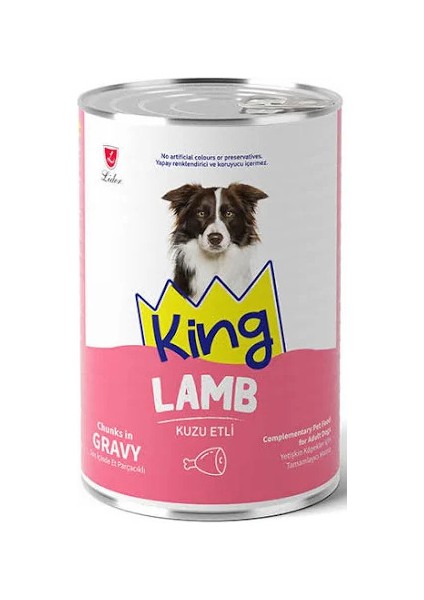 Sos Içerisinde Et Parçacıklı Kuzu Etli Köpek Konservesi 400 gr 24 Adet