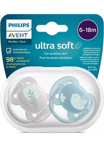 Bfs Philips Avent Ultra Yumuşak Emzik 6-18 Ay Erkek