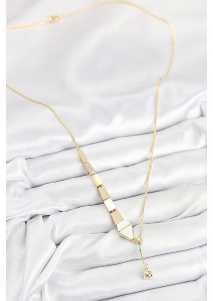 Bfs Pirinç Yılan Model Gold Renk Asansörlü Kadın Kolye fiyatları