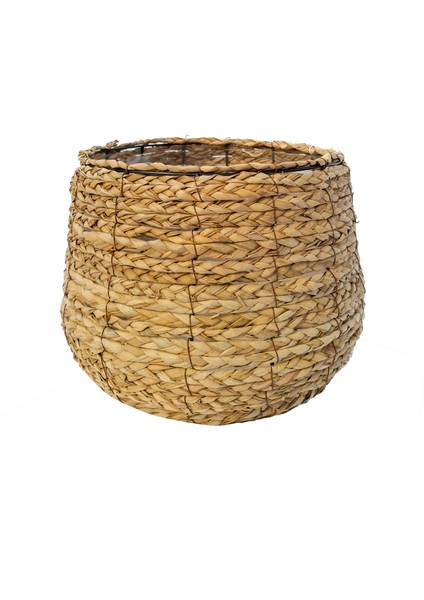 Santo Kahverengi Küçük Boy Hasır Saksı