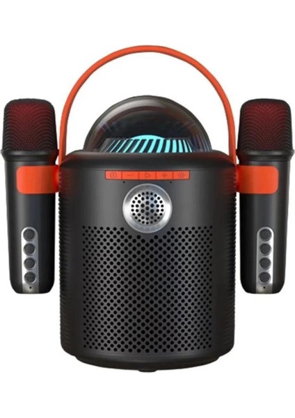 Bfs Bluetooth Aile Parti Seti Kablosuz Çift Mikrofon 6 Ses Degıstırme Siyah