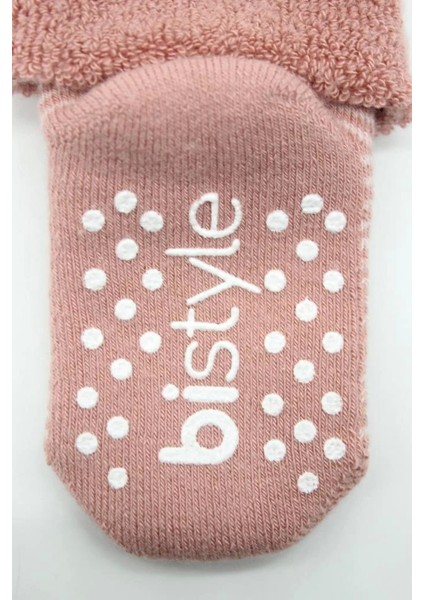 Bfs Bistyle Çemberli Kaymaz Havlu Soket Çorap 2'li BS10503 Pudra Pembe indirimleri