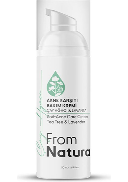 Çay Ağacı ve Lavanta Akne ve Siyah Nokta Karşıtı Bakım Kremi 50 ml