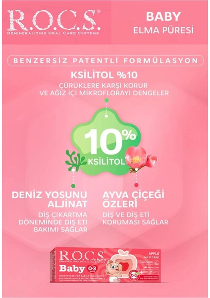 Bfs .baby Diş Macunu 35ML 0-3 Yaş Elma indirimleri