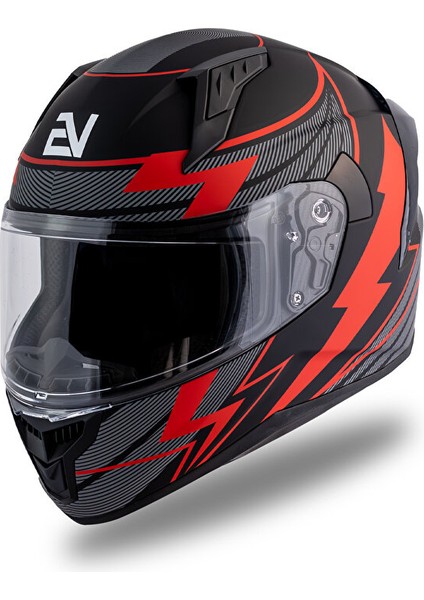 Thunderbolt Mat Siyah- Kırımızı Kask fiyatları