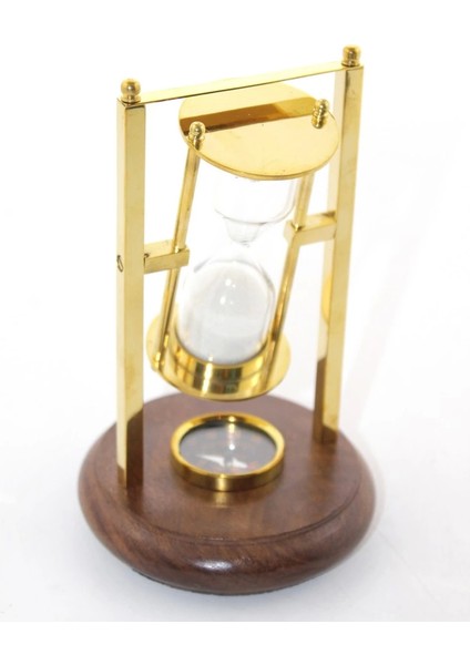 Bfs Pirinç Pusulalı Kum Saati KSK2136