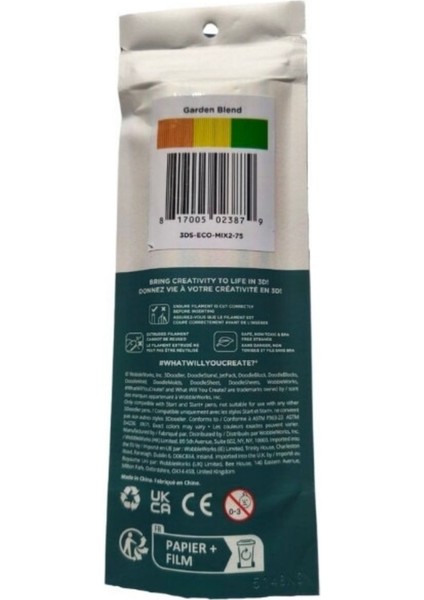 Pla Garden Blend Mixed Pack Filament (75 Ad, 3ds-Eco-Mıx2-75, Start) fiyatları