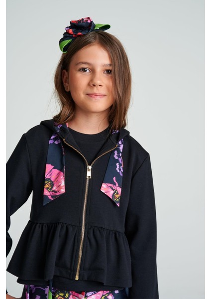 Bg Store Kız Çocuk Siyah Ceket