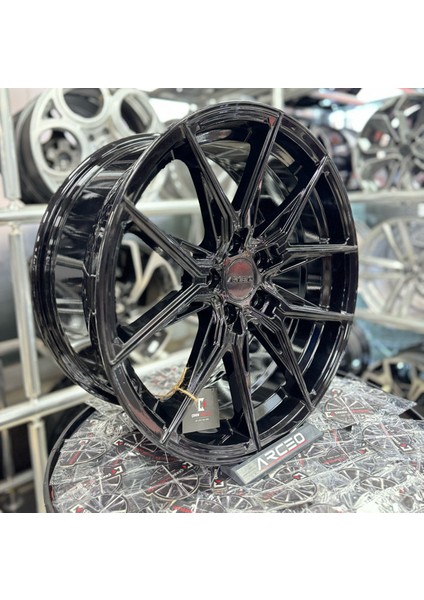17'' 5X108 Arceo Marsilya Glossy Black Jant Modeli