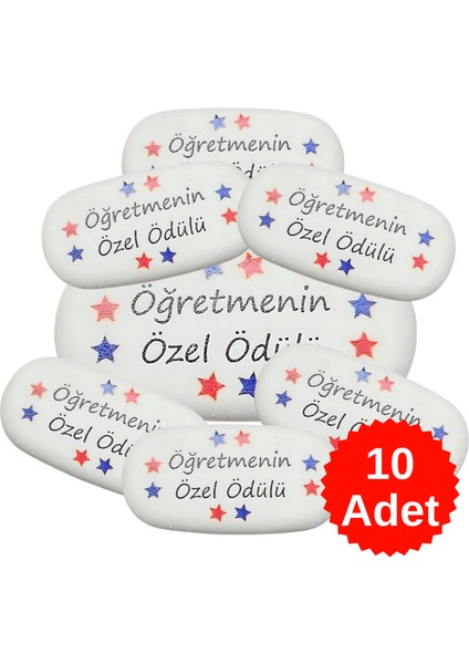 Öğrenci Motivasyonu Öğretmenin Özel Ödülü 10 Adet Kalem 10 Adet Silgi modelleri