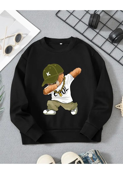 Erkek Çocukları Için Baskılı Uzun Kollu T-Shirt