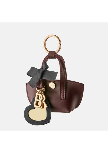 Bordo Mini Çanta Kadın Çanta Charmı