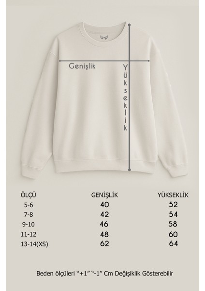 Protect The Orcas Baskılı 3 Iplik Ekru Sweat (Çocuk -Yetişkin)