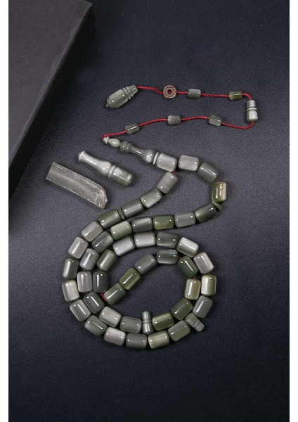 Sedefli Usta Işçilik 45 Taneli Eski Fransız Galalit Tesbih