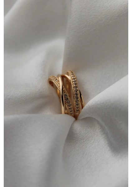 Vıp Çelik Yarım Tur Zirkon Taş Işlemeli Kalın Sarmal Ayarlanabilir Yüzük fiyatları