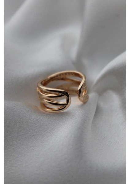 Vıp Çelik Yarım Tur Zirkon Taş Işlemeli Kalın Sarmal Ayarlanabilir Yüzük modelleri