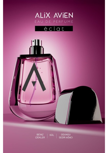 Eau De Perfume Eclat 45 ml - Koyu Pembe Parıltı - Kadın Parfümü