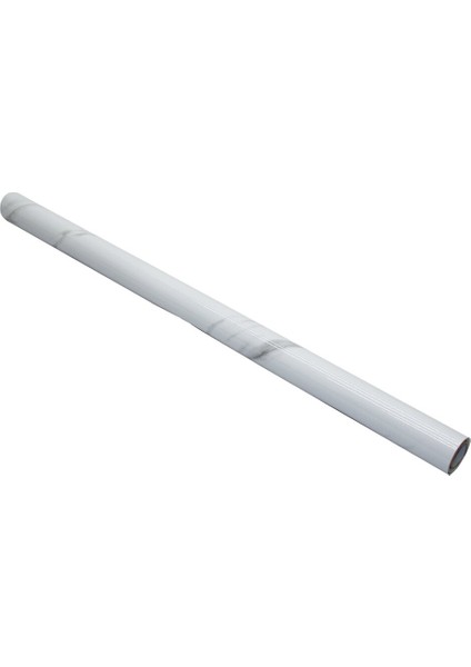 60CM - Beyaz Mermer Tezgah Üstü Yapışkanlı Alüminyum Folyo Sticker (5224)