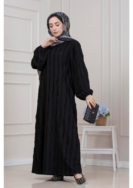 Fırfır Detaylı Rüya Elbise-Siyah modelleri