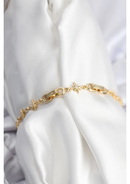 Bfs Pirinç Vıp Seri Gold Renk Sıralı Kutup Yıldızı Kadın Bileklik fiyatları