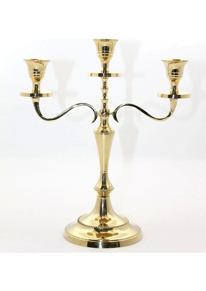 Bfs Pirinç 3'lü Şamdan 4612