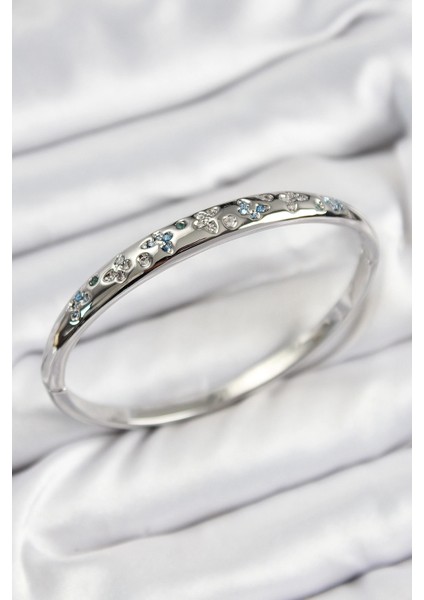 Bfs Pirinç Zirkon Taşlı Kelebek Model Gümüş Renk Kadın Kelepçe