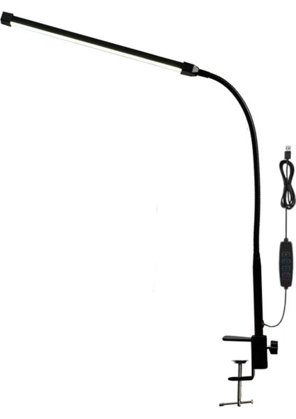 LED Masa Lambası Ev Ofis Için Kısılabilir Klipsli Işık 3 Mod Parlaklık Uzun Esnek 3000K-6000K fiyatları