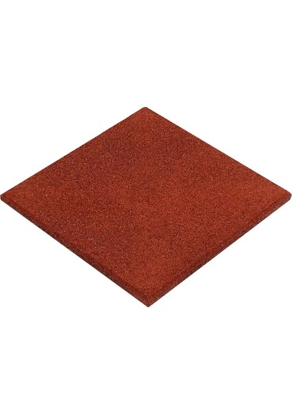 4 Adet 50X50X1.5CM Karo Kauçuk Zemin Kaplama (Kırmızı)