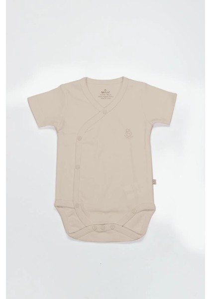 Bfs Bistyle Organik Natural Basic Style Kruvaze Yarım Kol Body BS17101 Bej