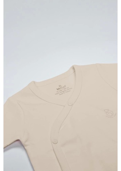 Bfs Bistyle Organik Natural Basic Style Kruvaze Yarım Kol Body BS17101 Bej fiyatları