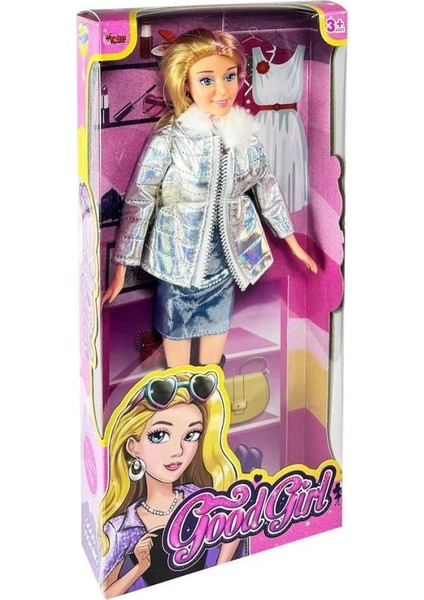 Bfs WG-66770 Parlak Elbiseli Ceketli Bebek 29 cm -Vardem