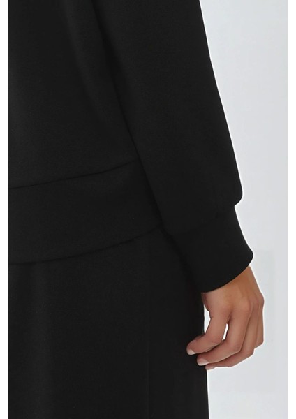 Kadın Modal Touch Basic Sweatshirt Siyah modelleri