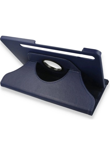 Bfs Samsung Galaxy X800 Tab S8 Plus 12.4 Kılıf 360 Tablet Deri Kılıf - Lacivert