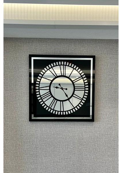 Roma Rakamlı Aynalı Duvar Saati