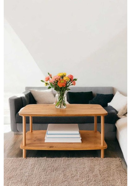 Çevir Kur Orta Sehpa Dikdörtgen Atlantik Çam Desenli Ahşap Ayaklı modelleri