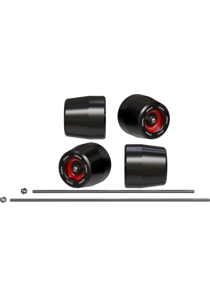 Honda Cb 750 Hornet Uyumlu Aks Koruma Takozu (Kırmızı)