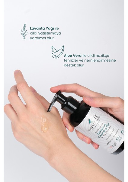 Organik Yüz Temizleme Jeli | Ferahlatıcı & Sebum Dengeli Bakım | 200 ml fırsatları