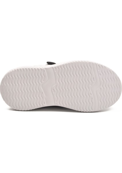 Siyah Beyaz Cırtlı Hafif Esnek Erkek Çocuk Spor Ayakkabı 2033 F indirimleri