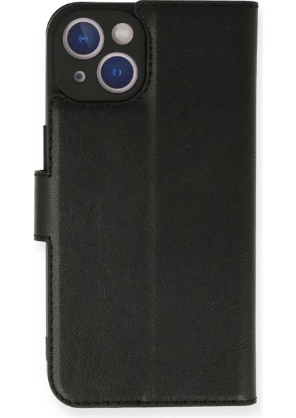 Bfs iPhone 14 Kılıf Trend S Plus Kapaklı Kılıf - Siyah