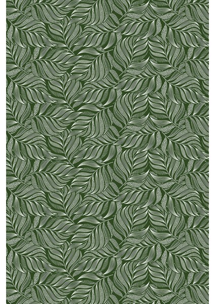 Zarif Yeşil Yaprak Desenli Duvar Kağıdı modelleri