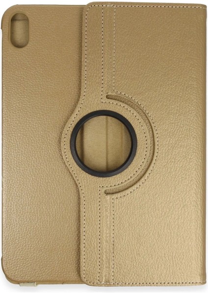 Bfs iPad 2022 10.9 (10.nesil) Kılıf 360 Tablet Deri Kılıf - Gold