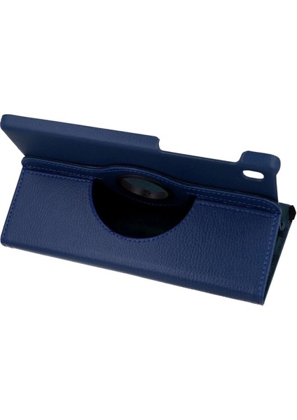 Bfs Samsung Galaxy T220 Tab A7 Lite 8.7 Kılıf 360 Tablet Deri Kılıf - Lacivert