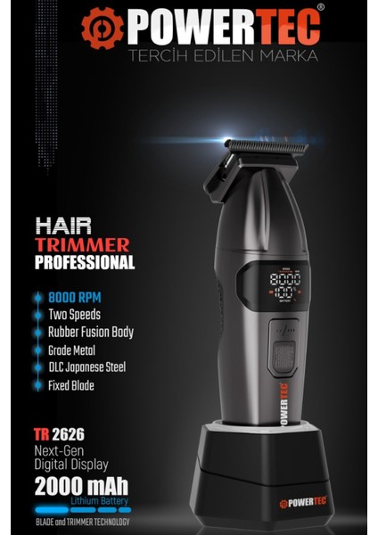 TR-2626 Profesyonel Sakal | Ense Tıraş & Çizim Makinesi