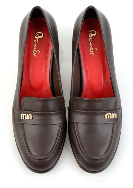 Kahve Kadın Klasik Topuklu Ayakkabı K01231472009 fırsatları