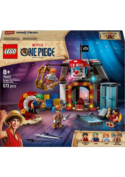 ® ONE PIECE Palyaço Buggy'nin Sirk Çadırı 75637 – 8 Yaş ve Üzeri Çocuklar için Oyuncak Yapım Seti(573 Parça) modelleri