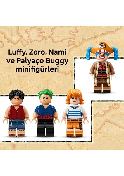 ® ONE PIECE Palyaço Buggy'nin Sirk Çadırı 75637 – 8 Yaş ve Üzeri Çocuklar için Oyuncak Yapım Seti(573 Parça)